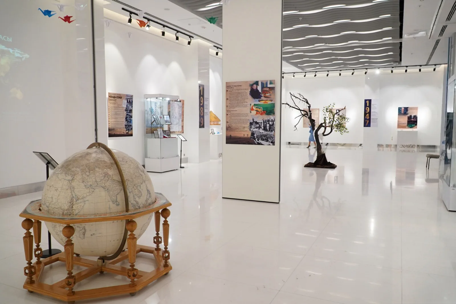 Exhibits in the hall space