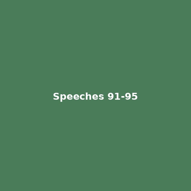 Сборник речей 1991—1995